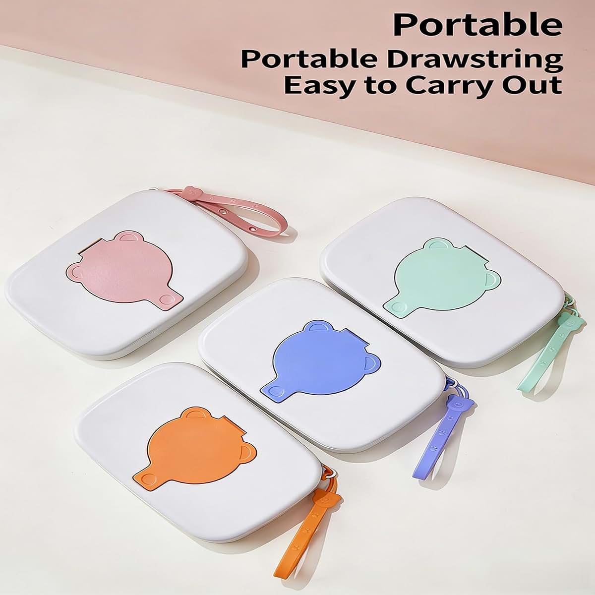 MENGLANSI Bear Pattern Wipe Dispenser Holder With Lid (photo 3)