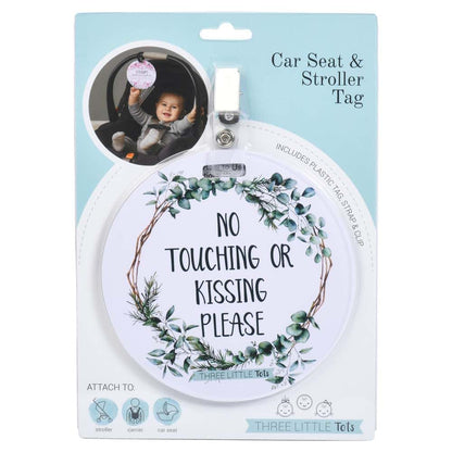 (Three Little Tots) No Touching Baby Car Seat and Stroller Two Pack- Baby Safety No Touching Car Seat Sign, Stroller (photo 2)
