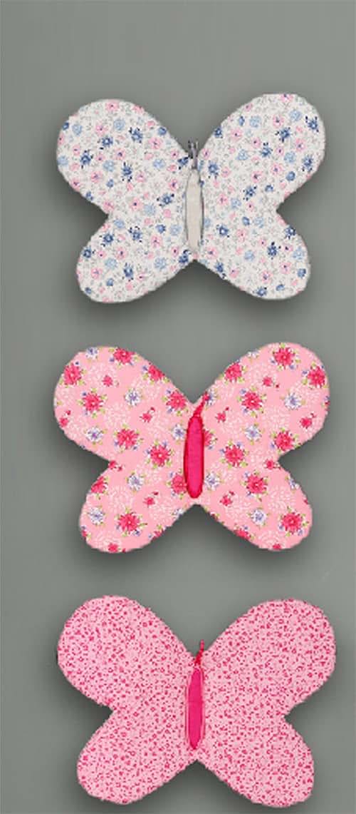 CribMATE 7 Pieces Pink Embroidery Butterfly Nursery Crib Bedding Set (photo 2)