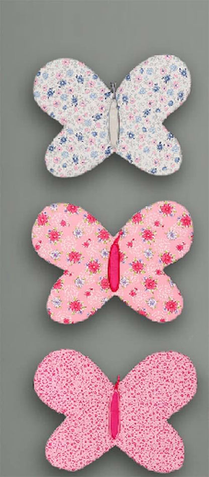 CribMATE 7 Pieces Pink Embroidery Butterfly Nursery Crib Bedding Set (photo 2)