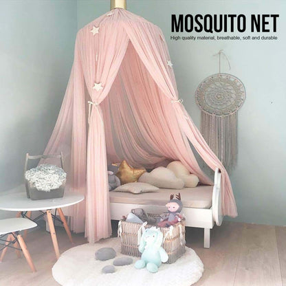 LiebeWH Bed Canopy Net With Hanging Hook For Toddler Nursery Decor