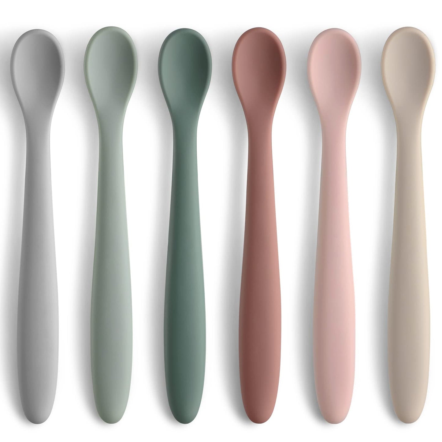 BabyOneStop Silicone Feeding Spoons 6-Piece Set