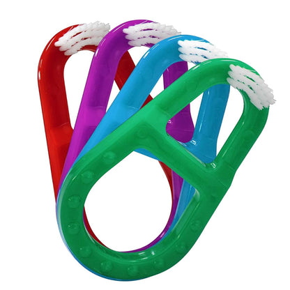 Vivid Toddler Training Teething Finger Handle Soft Toothbrush for 18 to 36 Months, Pack of 72