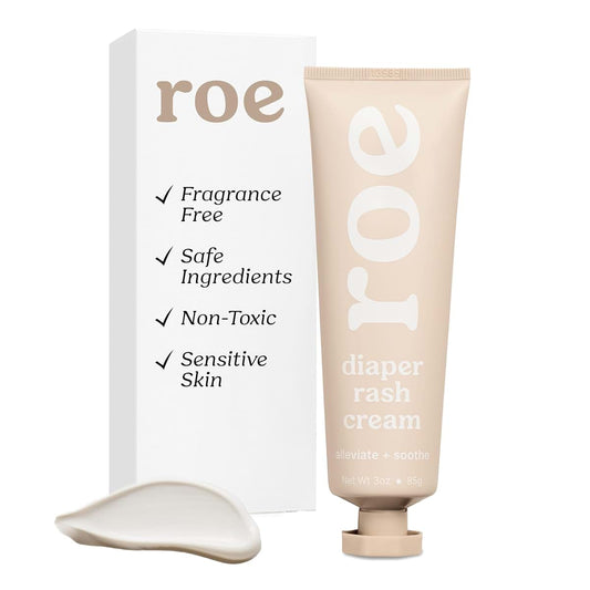 Roe Wellness- Diaper Rash Cream Paste Ointment W/Zinc Oxide | Maximum Strength Diaper Rashes Soothing Cream, Ointment