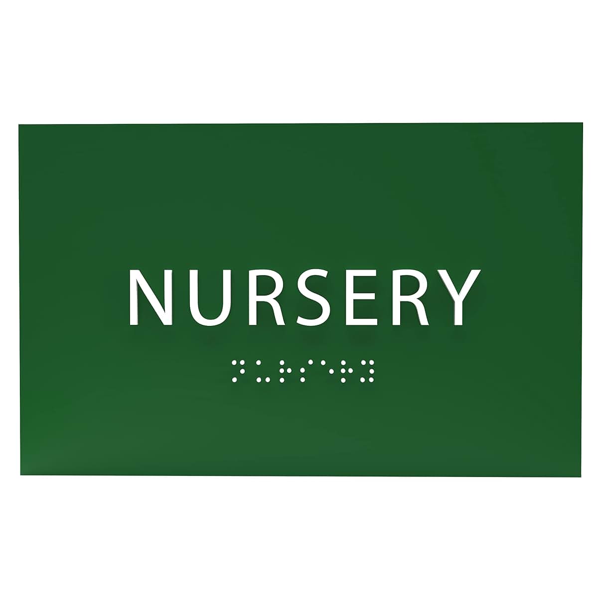 Ada Central Signs Baby Nursery Sign With Grade 2 Braille