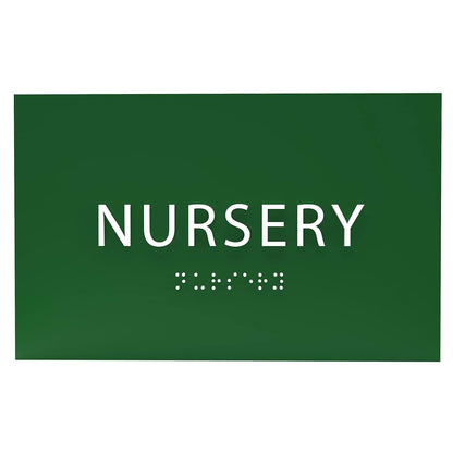 Ada Central Signs Baby Nursery Sign With Grade 2 Braille