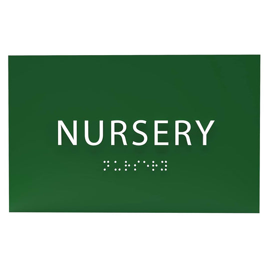Ada Central Signs Baby Nursery Sign With Grade 2 Braille