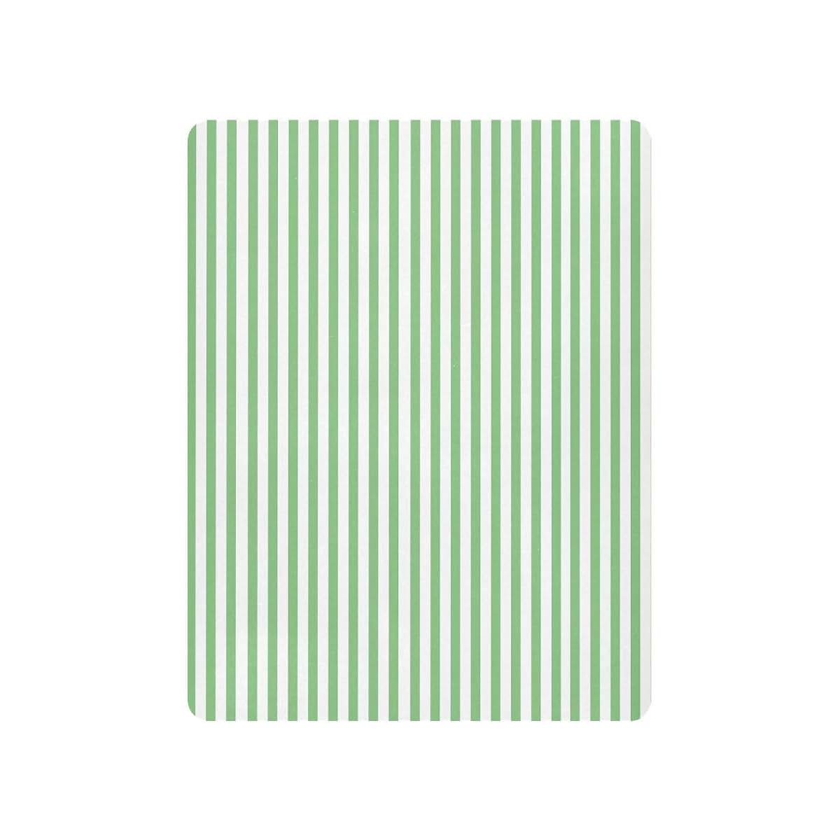 BabyOneStop Light Green White Stripes Crib Sheet for Boys Girls Soft Breathable Mini Crib 52 x 28