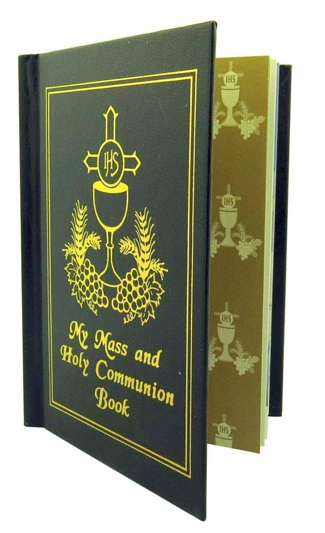 BabyOneStop First Communion Mass Book and Rosary Set with Case