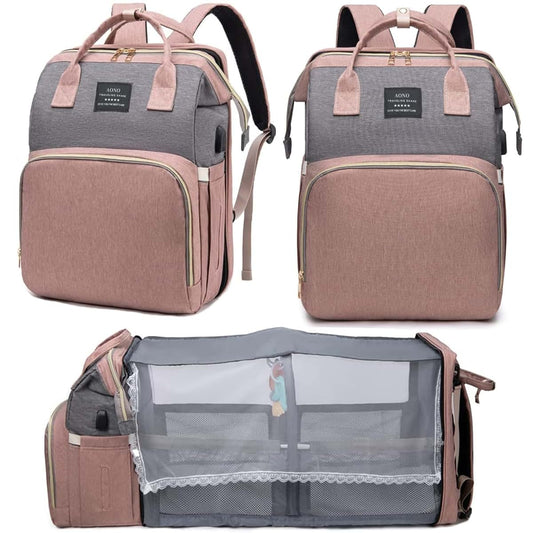 Nuvababy Multifunctional Baby Diaper Bag Backpack with Changing Station Baby Bag for Moms, Dads, Shower Gifts for