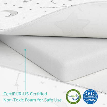 Yening Organic Cotton Pack and Play Mattress Pad