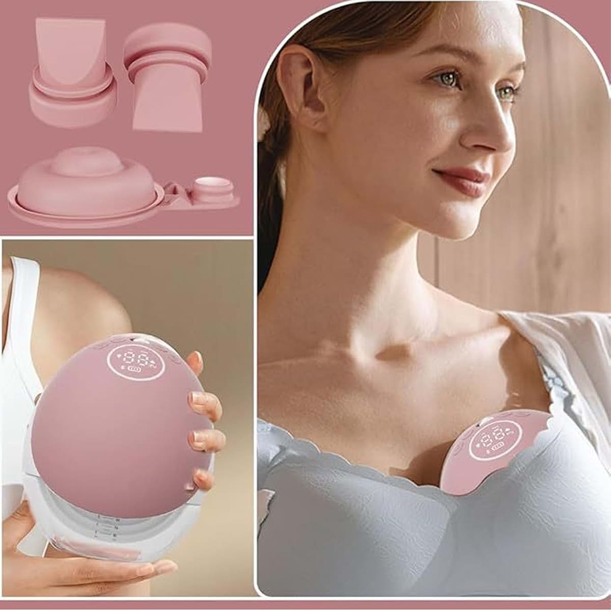 Nurnesy Wearable Breast Pump Accessories for M9, 150ml Collection Cups, Set of 4
