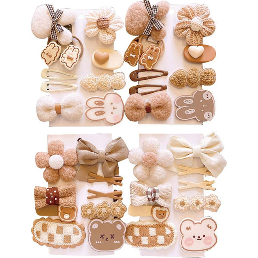 BabyOneStop 36-Piece Cute Baby Girls Hair Clip Set In Assorted Styles