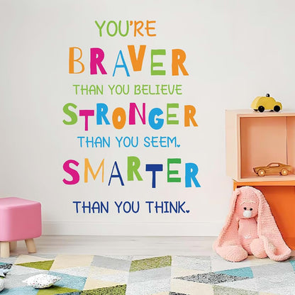 Colorful Inspirational Wall Decals Removable Vinyl