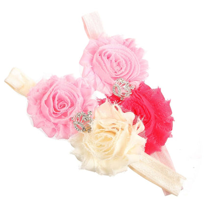 Totority Girl Floral Headbands for Newborn Dress-Up and Special Occasions