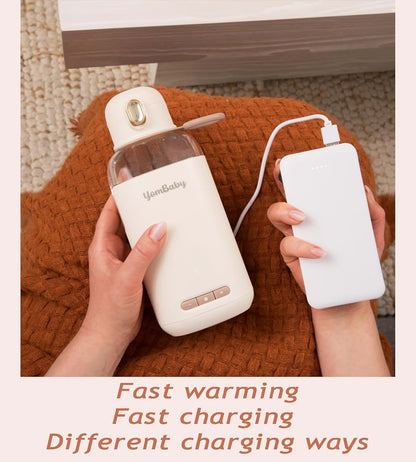 YOMBABY Portable Milk Warmer, Wireless 270ml Bottle Warmer (photo 4)