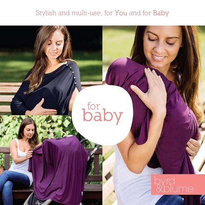 Byrd & Blume Maternity Nursing Cover Wrap With Adjustable Snaps (photo 3)