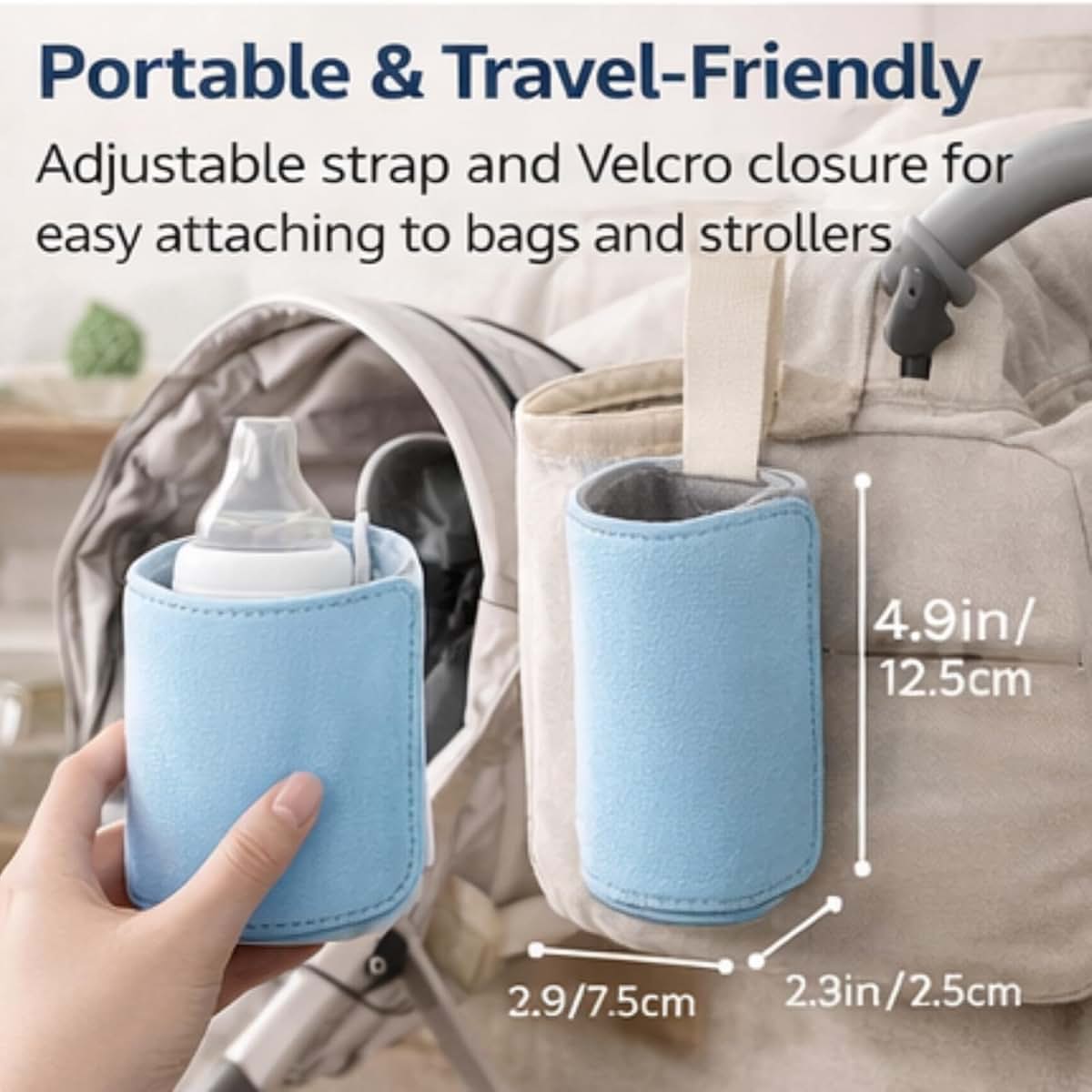 Pilipane Portable Baby Bottle Warmer, Blue