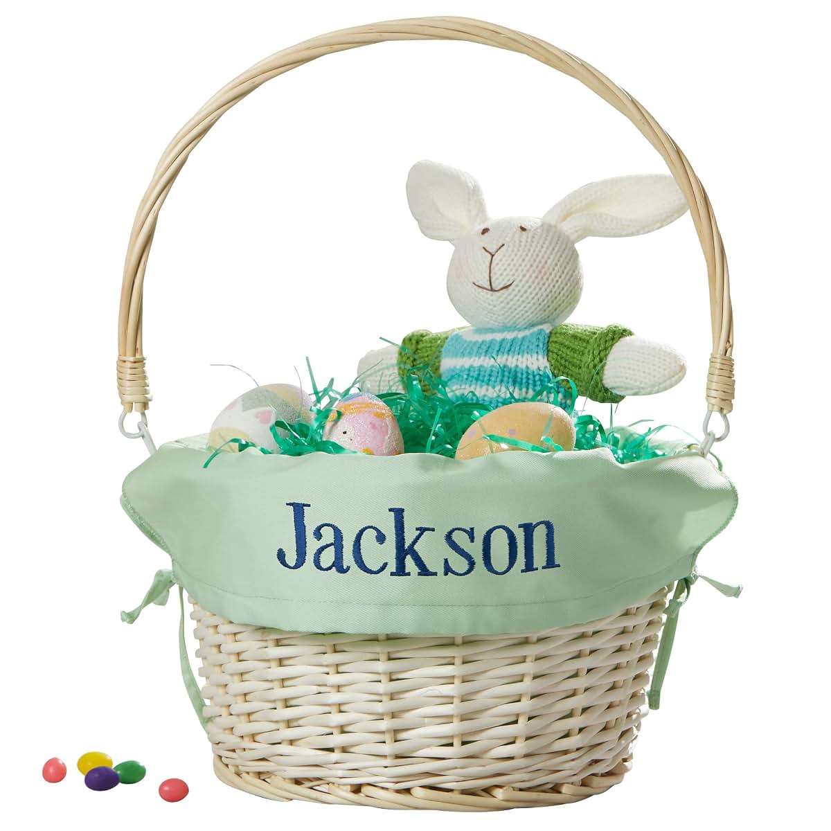 Personalization Universe Classic Easter Basket Kids Gift,Green Liner