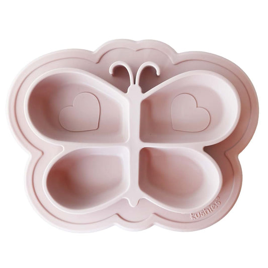Kushies Silicone Divided Plate with Suction for Baby and Toddler
