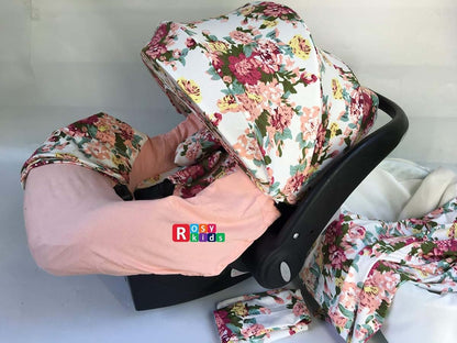 9-Piece Infant Car Seat Accessory Set | Canopy, Cover, & Scarf Kit