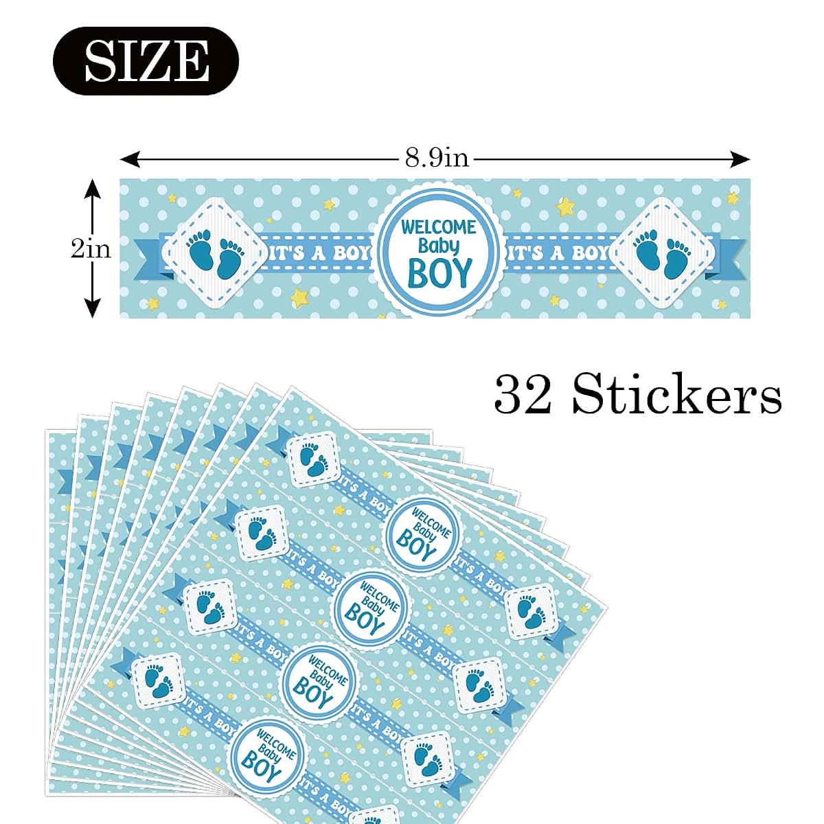 Standard Adhesive Label for Organizing and Identification