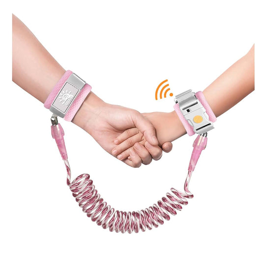 WSZCML Anti Lost Wrist Link Toddler Leash With Induction Lock Pink 6.5ft