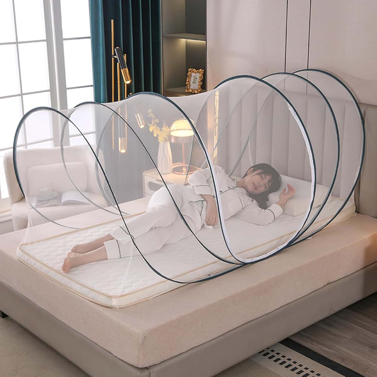 Nuiorfty Pop-Up Mosquito Net Tent for Bed