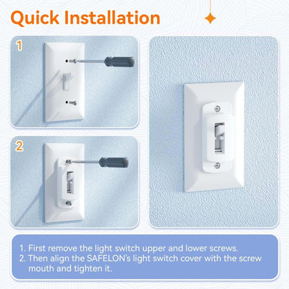 Safelon Light Switch Cover Guards for American Switches