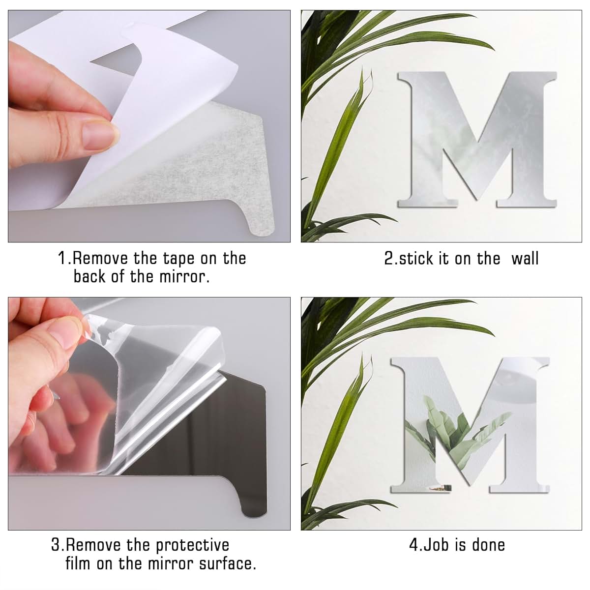 DTLIFEK 3D Acrylic Mirror Family Wall Decal Letters (photo 3)