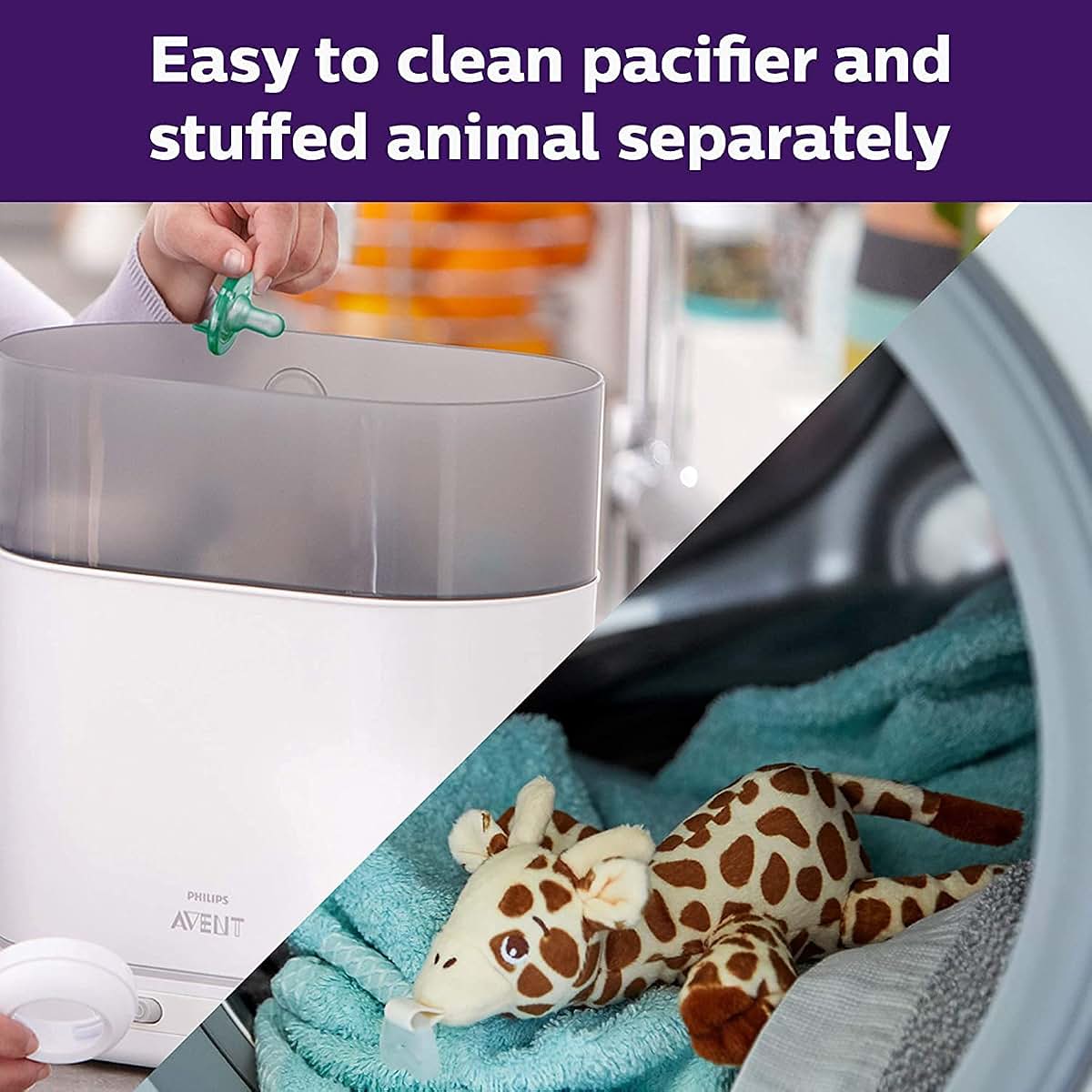 Philips Avent Soothie Snuggle Pacifier Holder with Detachable Pacifier, 0m+ (photo 4)