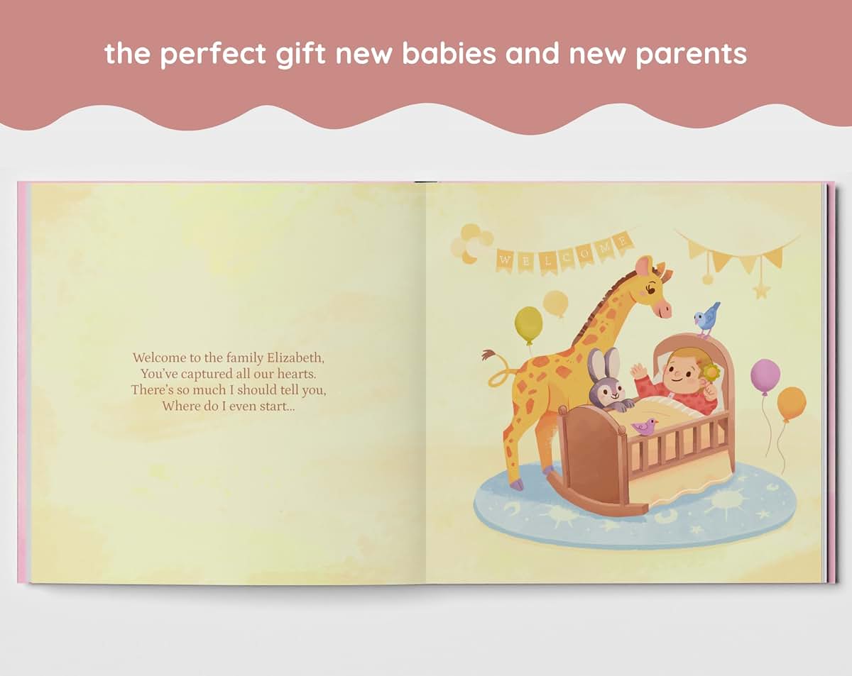 Luna Studios Personalized Baby Memory Book With Custom Name (photo 3)