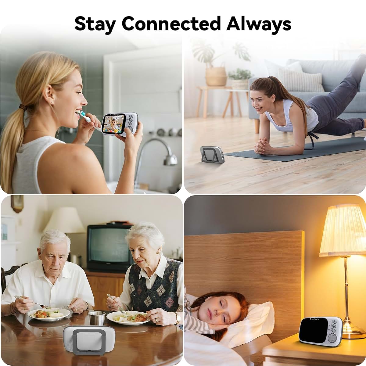 Kokit No WiFi Baby Monitor with Camera and Audio, 720P HD, Night Vision, 2-Way Talk, 8 Lullabies