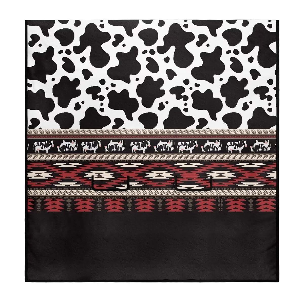 Dreaweet Aztec Cow Print Universal Car Back Seat Towel Cover