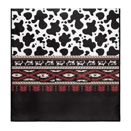Dreaweet Aztec Cow Print Universal Car Back Seat Towel Cover