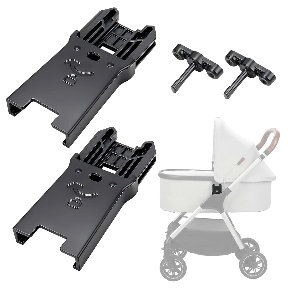 UPPAbaby to Nuna Stroller Connector Adapter for Bassinet Connection