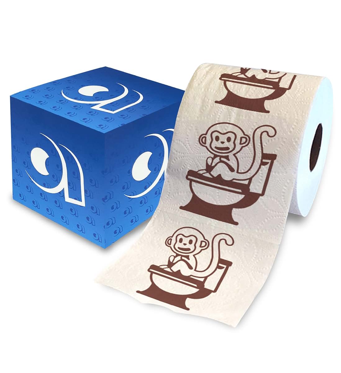 Printed TP Monkey Potty Training Printed Toilet Paper Roll – Fun Toddler Potty Training Toilet Roll for Teaching Kids