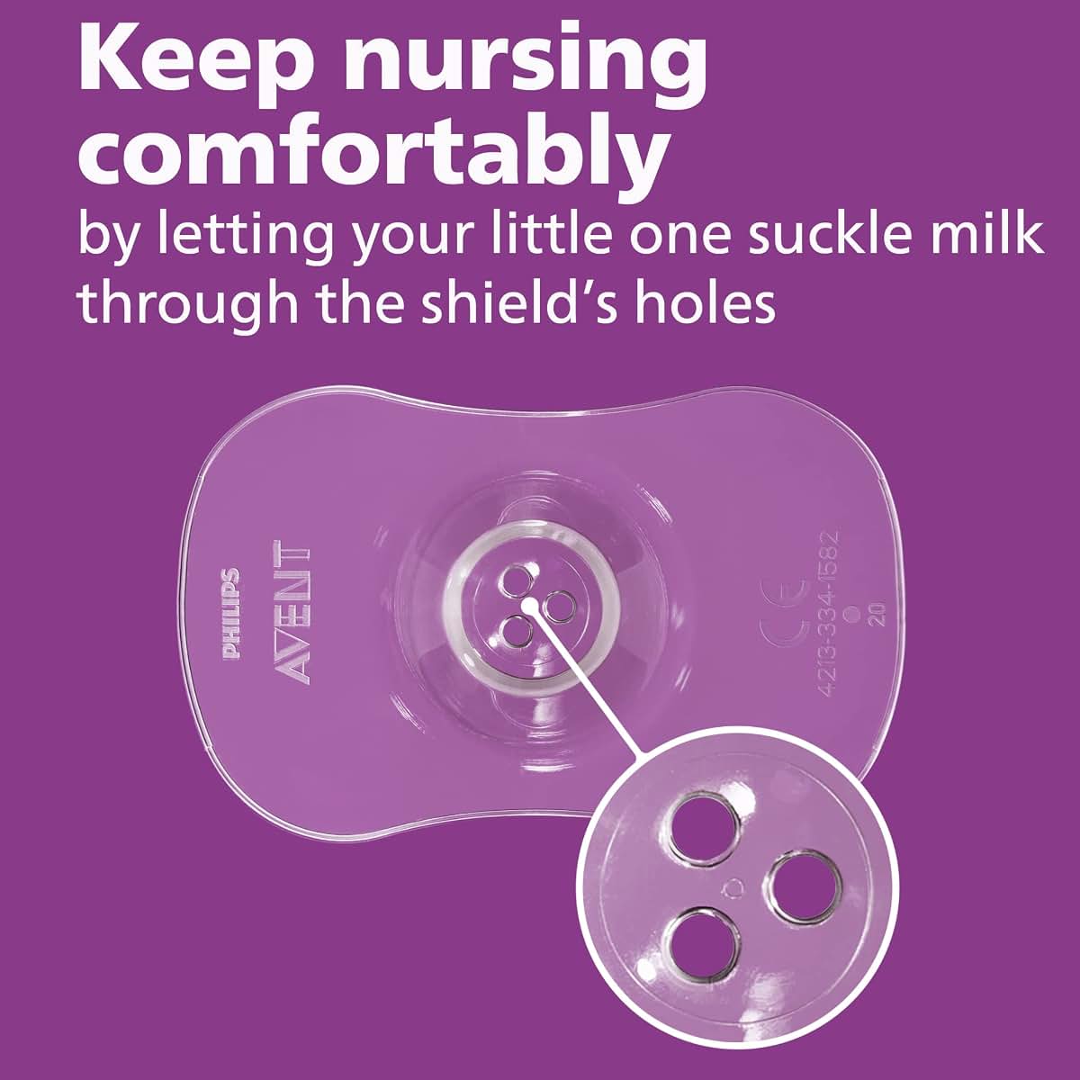 Philips AVENT Nipple Shields with Storage Case, 2 Pack, Medium, SCF153/03 (photo 4)
