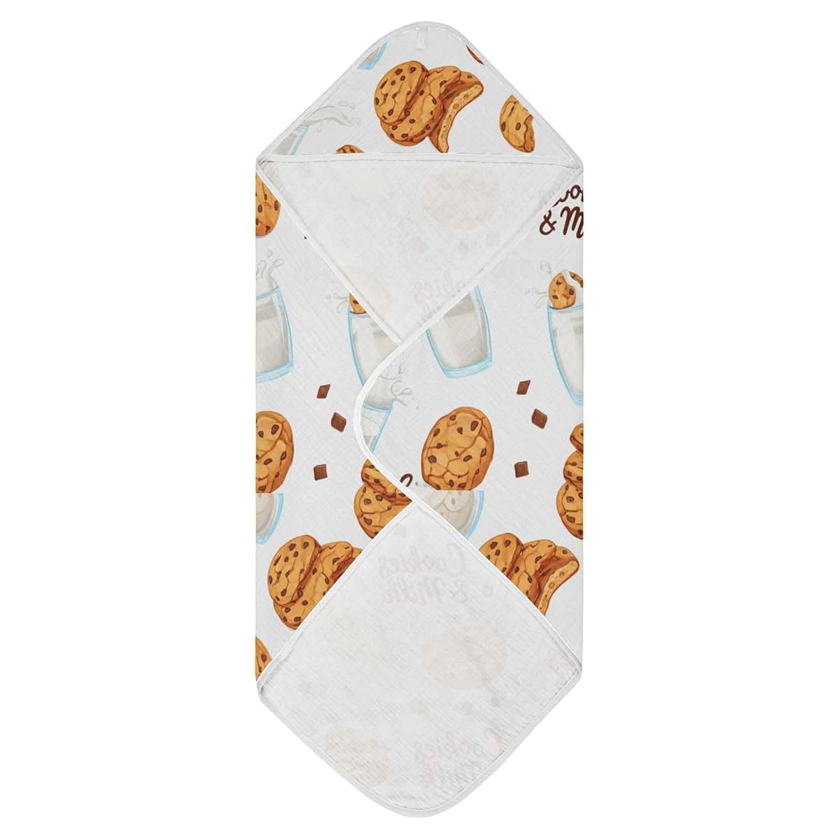 Burbuja Chocolate Cookies Milk Baby Bath Towel - Muslin Cotton Hooded Towel