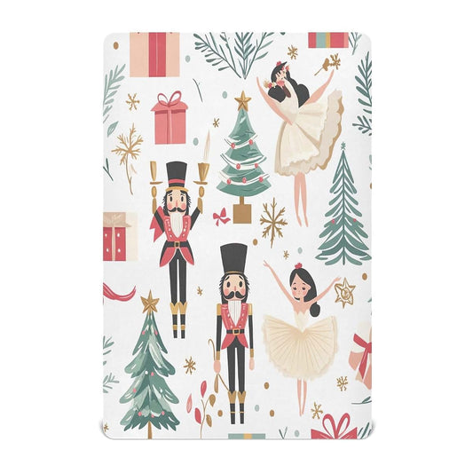 Fugidog Fitted Playard Sheet Nutcracker Print 39x27 Inch