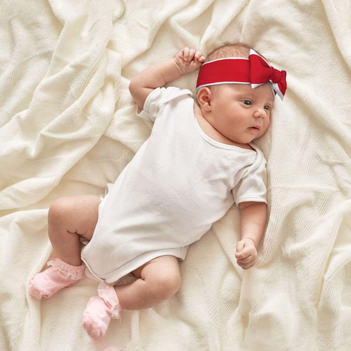 Xzdcal Costa Rica Flag Baby Bow Headband For Infants (photo 4)
