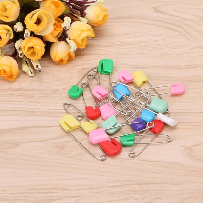 WISHNYMPH Safety Locking Pins - 20 Pieces Colorful Diaper Pins (photo 2)