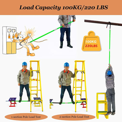 Insulated Rescue Hook for High Voltage Electrical Safety