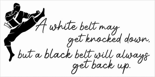 DS Inspirational Decals DIY Vinyl Martial Arts Home Wall Art Quotes Decal 30" x 20" Black