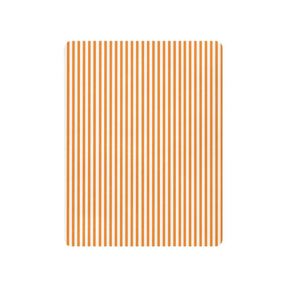 Orange White Stripe Crib Sheets for Standard Toddler Mattresses
