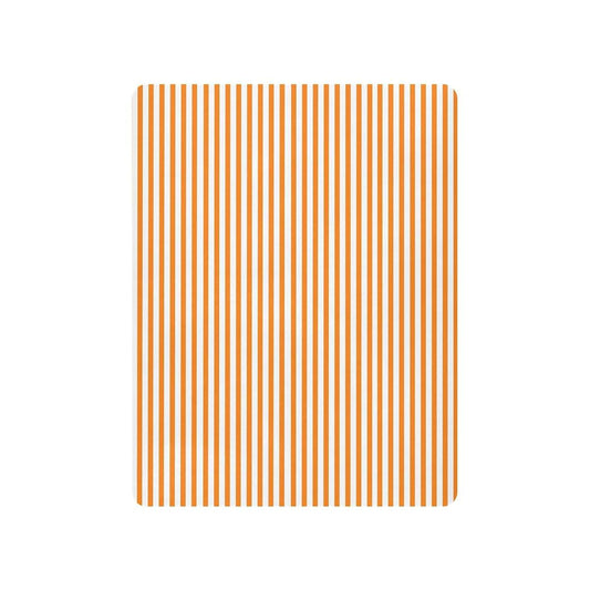 Orange White Stripe Crib Sheets for Standard Toddler Mattresses
