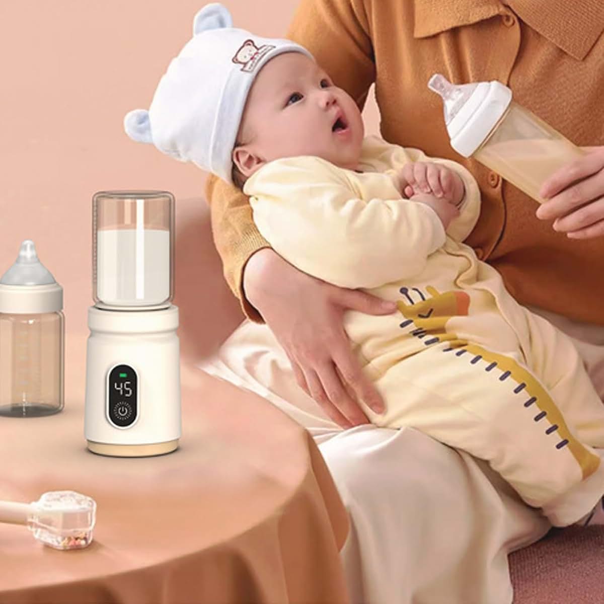 Tttllnn Portable Travel Milk Warmer With LCD Display