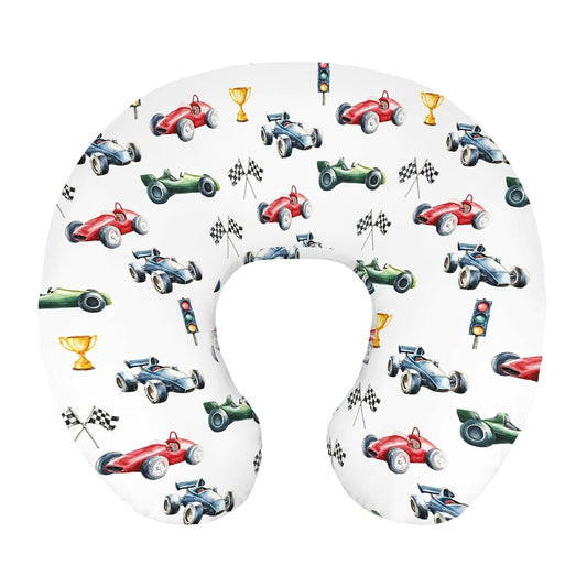 Wicbfdfv Race Car Nursing Pillow Cover Soft Stretchy Polyester Slipcover