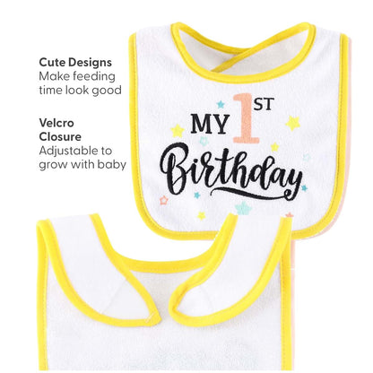 Peanutshell Unisex Cotton Bibs Set of 10 for Newborn and Toddlers