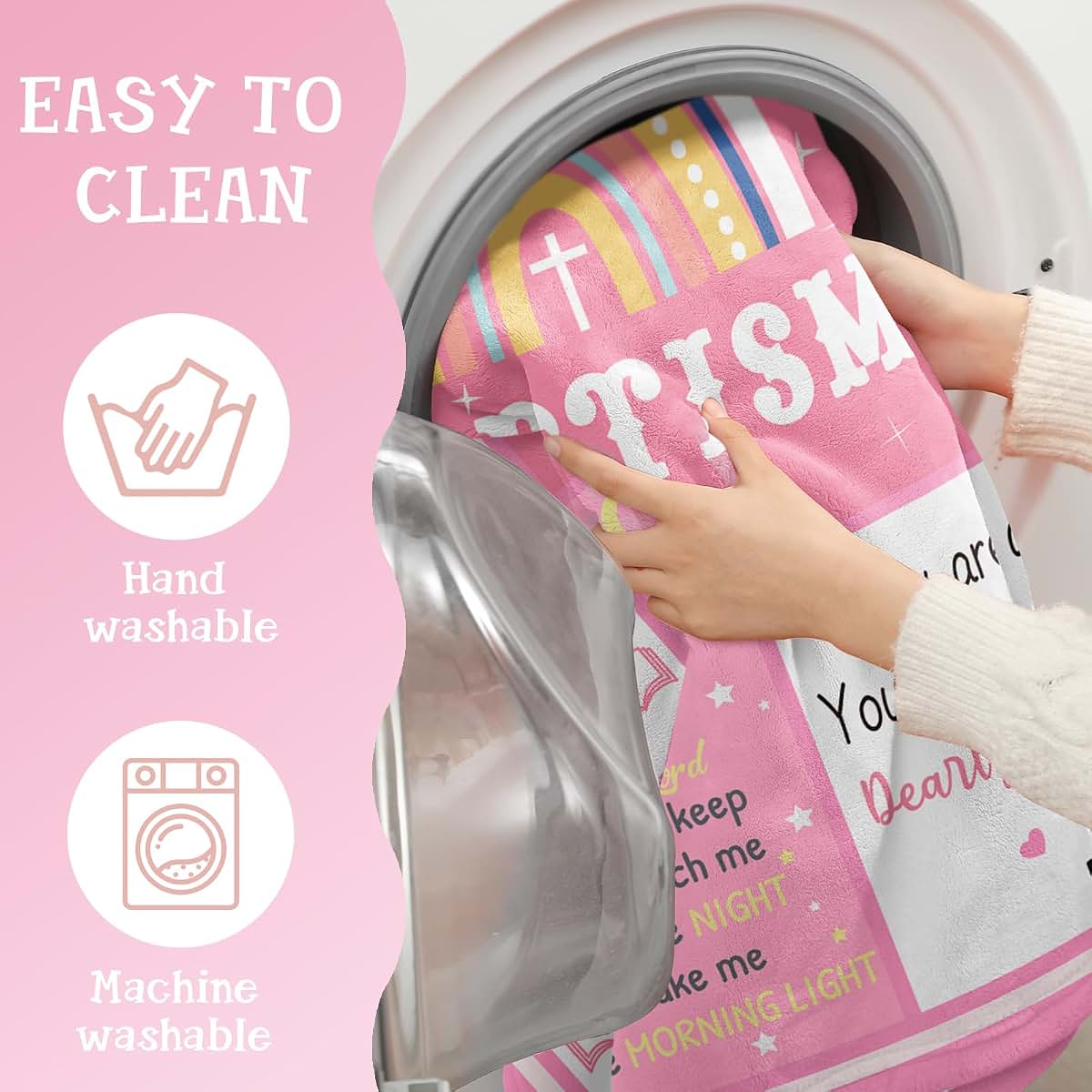 Kesidilo Baptismal Blanket for Girls | Pink Christening Gift Wrap